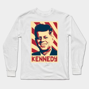 Kennedy Retro Propaganda Long Sleeve T-Shirt